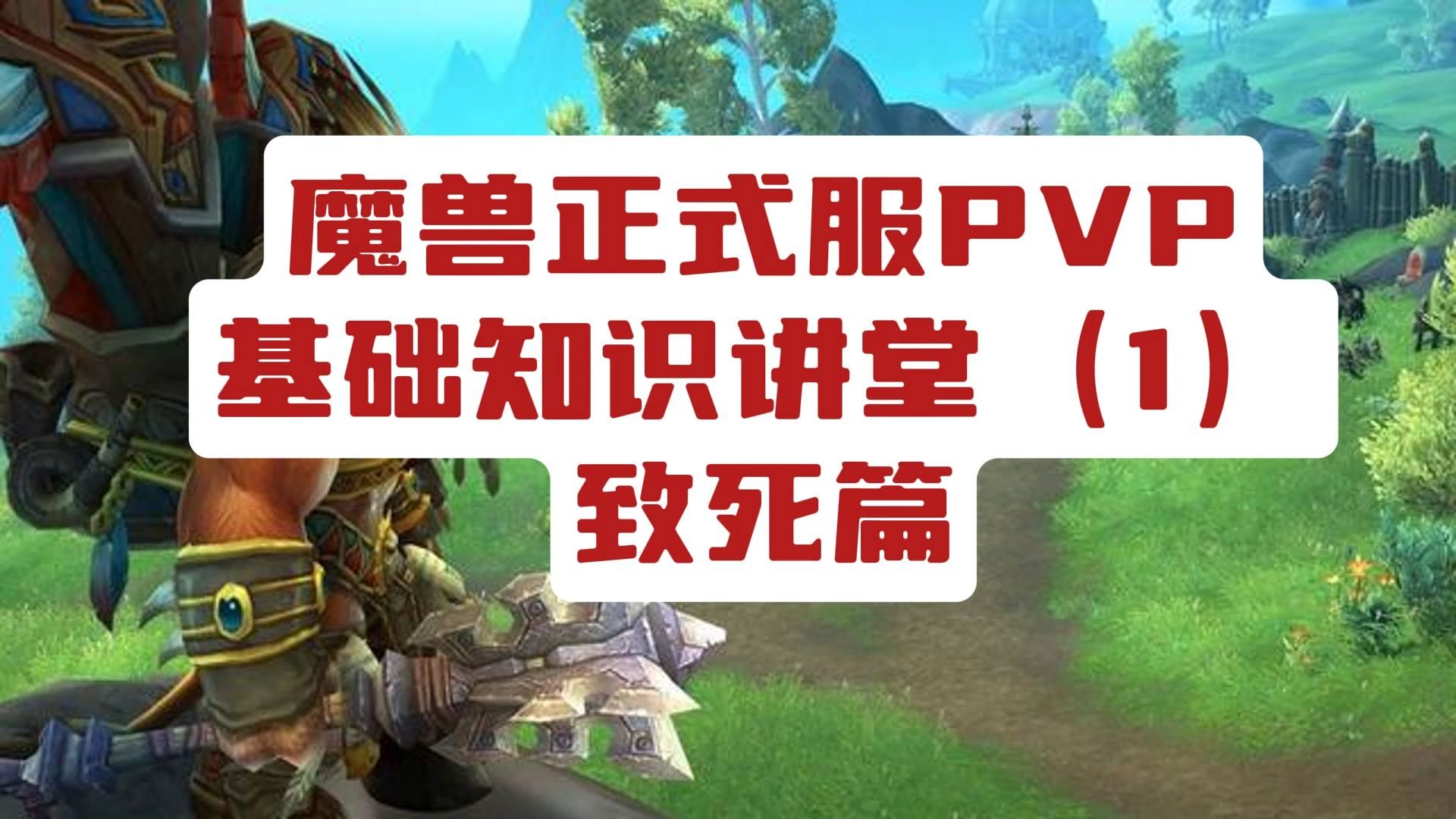 魔兽世界正式服PVP基础知识大讲堂(1)致死篇网络游戏热门视频