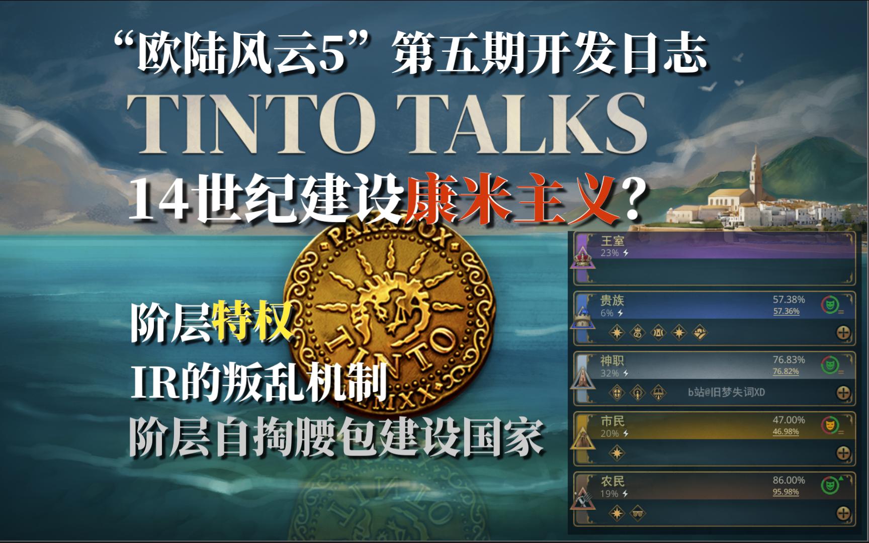 阶层机制透露 欧陆风云5eu5开发日志第五期