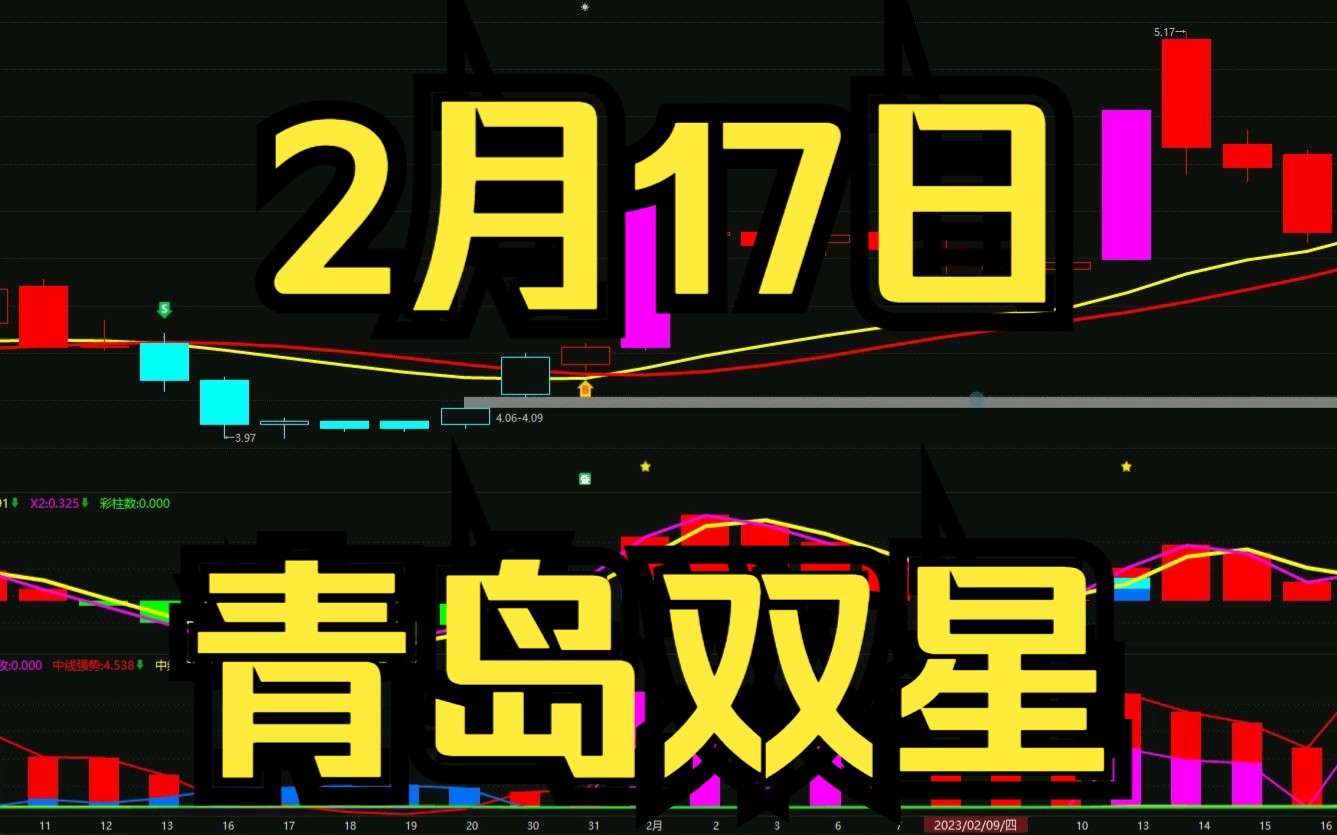 2.17青岛双星:回踩反弹拉伸,如何判断低吸高抛?哔哩哔哩bilibili