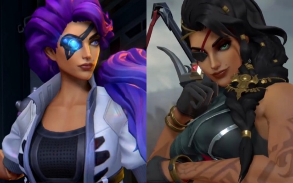 英雄联盟手游 【沙漠玫瑰】莎弥拉与【灵能特工】莎弥拉预览_英雄联盟