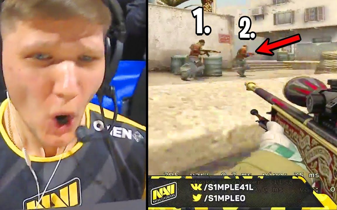 【vladopard】twitch直播回顾 s1mple疯狂的跳着盲狙|cs:go