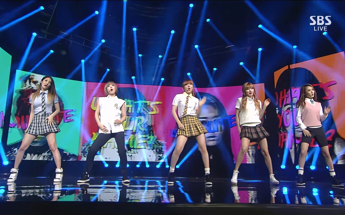 [图]【4K 舞台】4MINUTE《 What's Your Name 》SBS人气歌谣 20130609