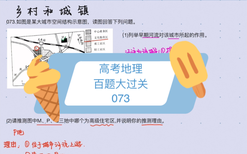 高考地理——百题大过关073哔哩哔哩bilibili