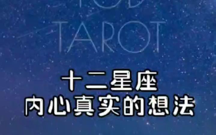 【十二星座内心真实的想法】哔哩哔哩bilibili