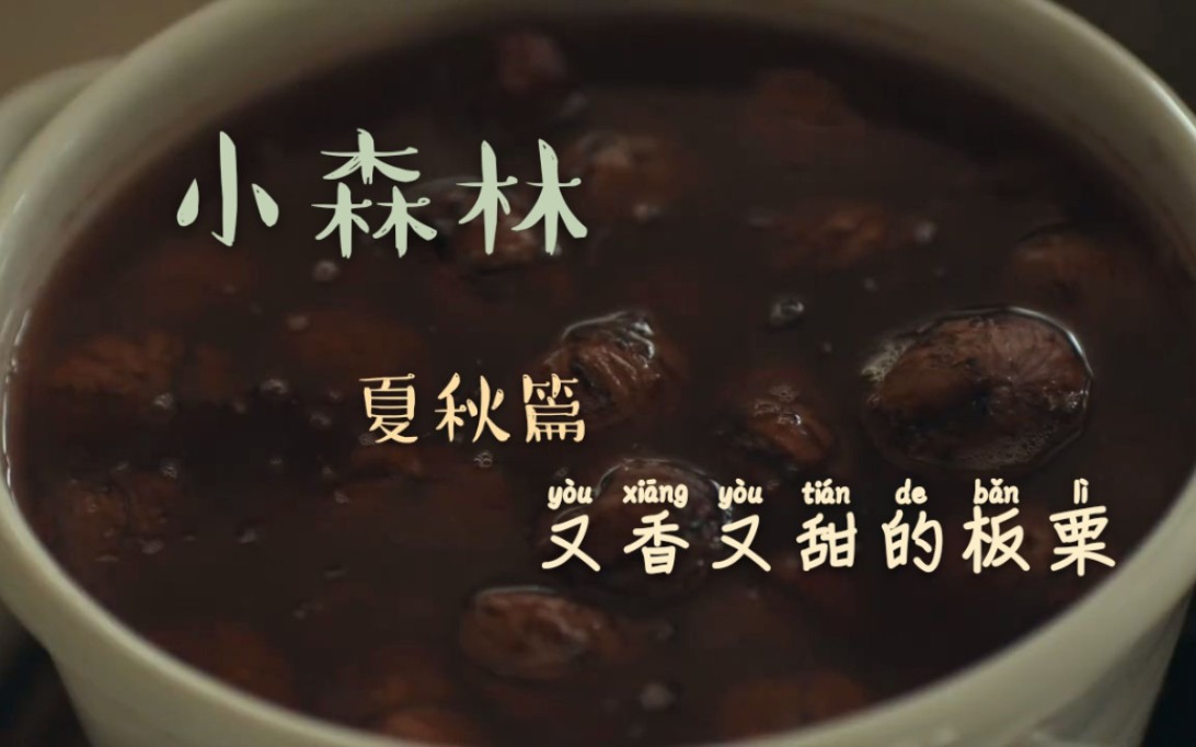 [图]【小森林.夏秋篇】 想吃甜甜的板栗，喝香香的奶茶，和一个温暖的午后๑