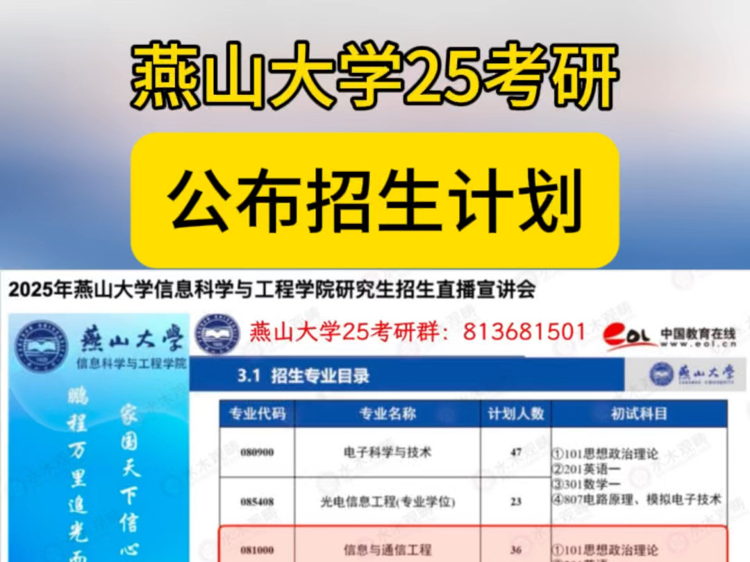 燕山大学25考研招生计划公布,较24轻微扩招?哔哩哔哩bilibili