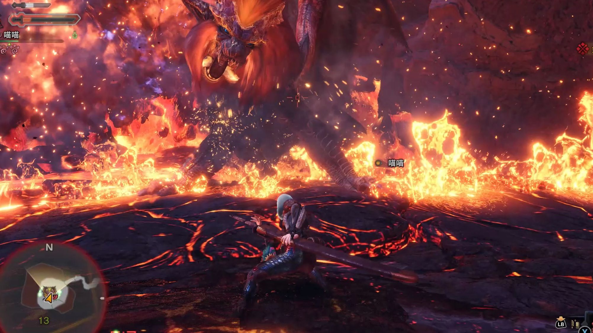 猫了一次过啦,炎王龙还是挺帅的!