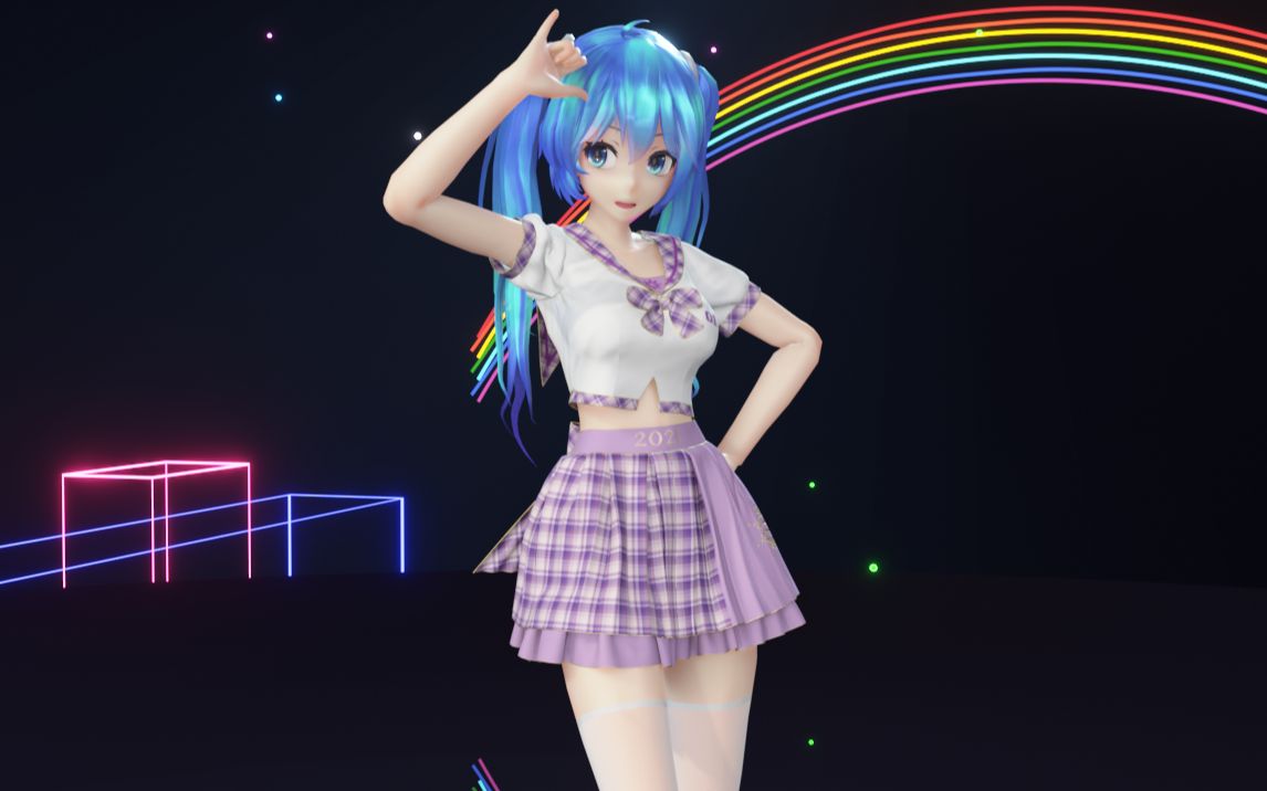 [图]【MMD/ 4K】❤️初音❤️好嗨哟！Hi-fi Raver