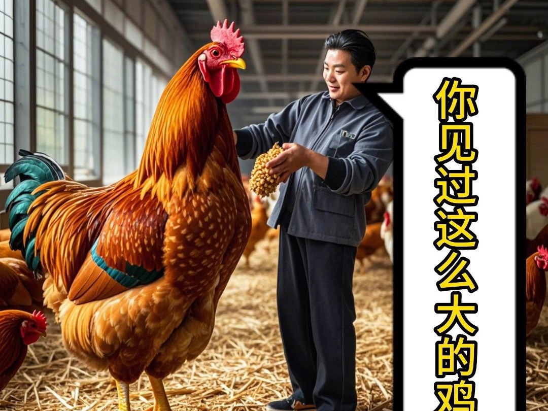 你们见过这么大的鸡吗?