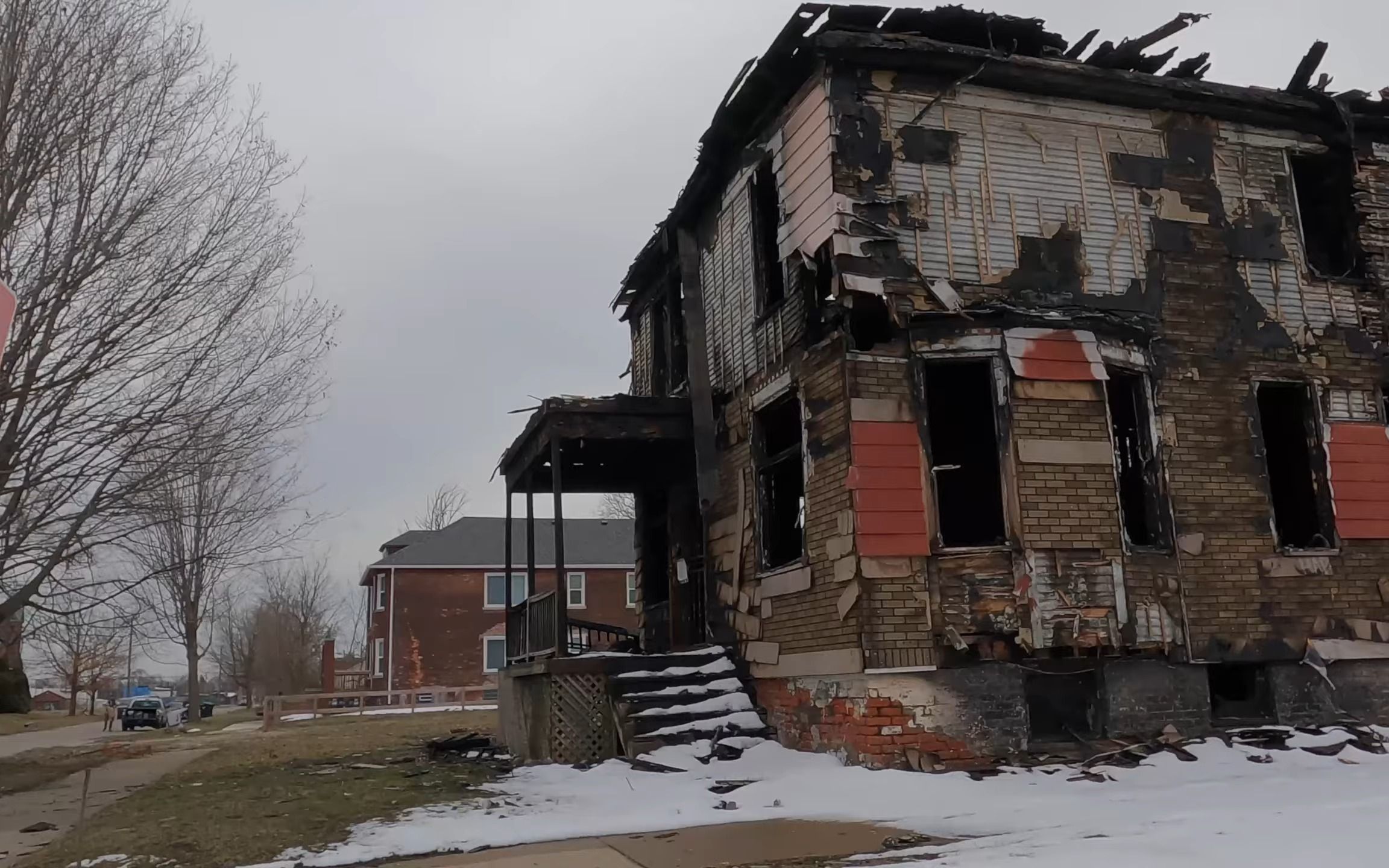 美国密歇根州底特律破败景象