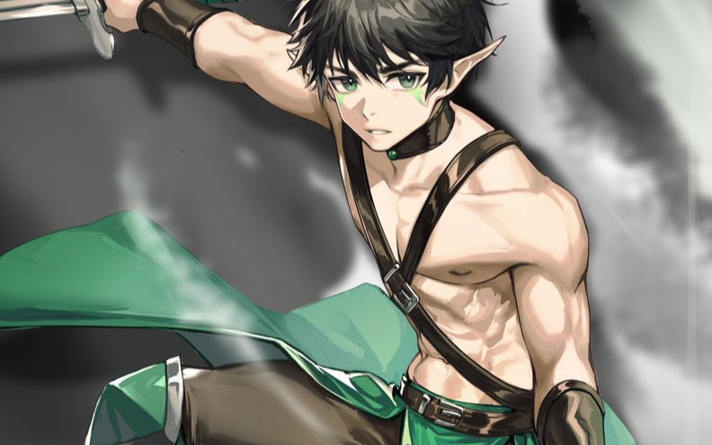 【过程05】如何在三分钟画内完一张的小男孩精二立绘