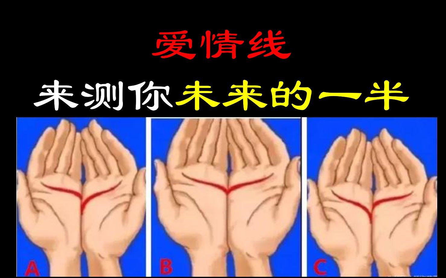 互动视频互动视频看看你的手心掌纹测出另一半是什么样子的