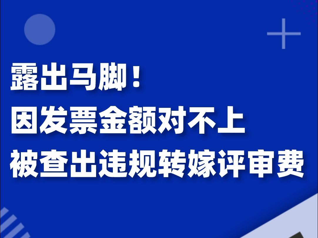 因发票金额差 1000 块对不上,被查出违规转嫁评审费……哔哩哔哩bilibili