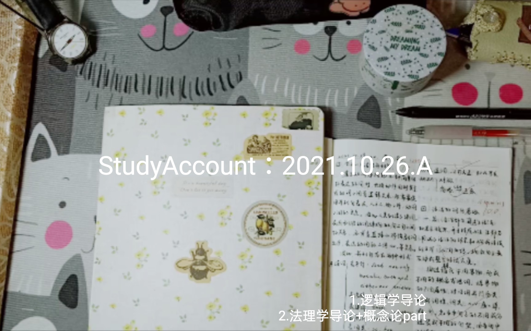 [图]【SA】Study with me ［背多分/干贝系列］：叨叨叨谁在讲话？法律的起源？哲学与逻辑毛线关系？｜volg：2021.10.26.A｜逻辑学、法理学