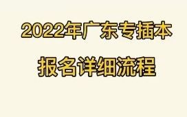 2022年广东专插本报名流程步骤哔哩哔哩bilibili