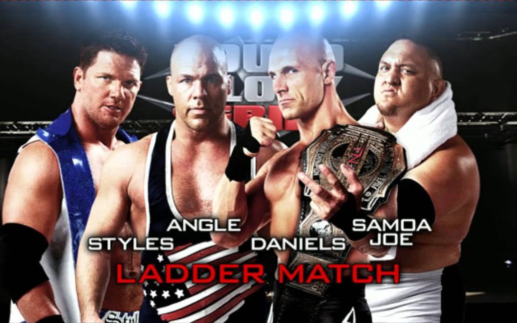 2012.08.12 TNA Hardcore Justice  梯子赛 Styles vs. Daniels vs. Angle vs. Samoa Joe哔哩哔哩bilibili