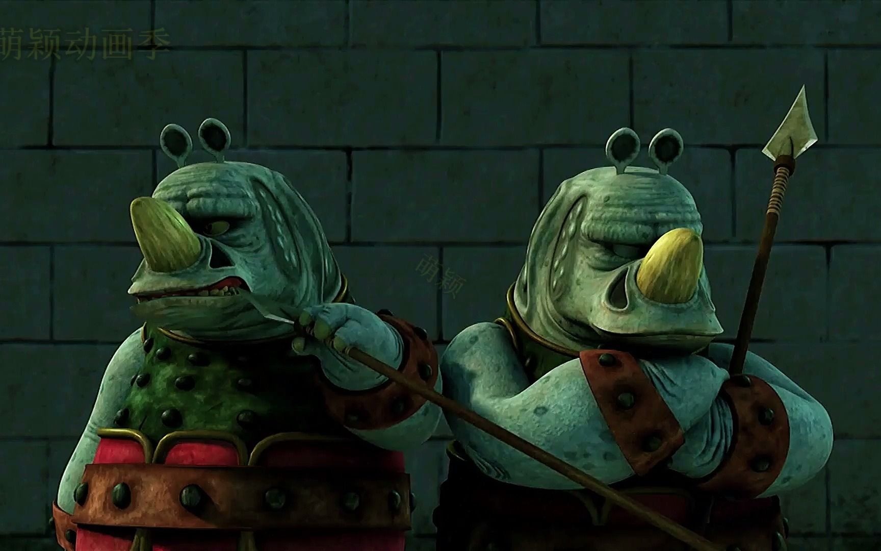 功夫熊猫:阿宝强闯宫殿,鳄鱼奸计得逞,临了不忘嘲讽阿宝傻瓜_哔哩哔哩