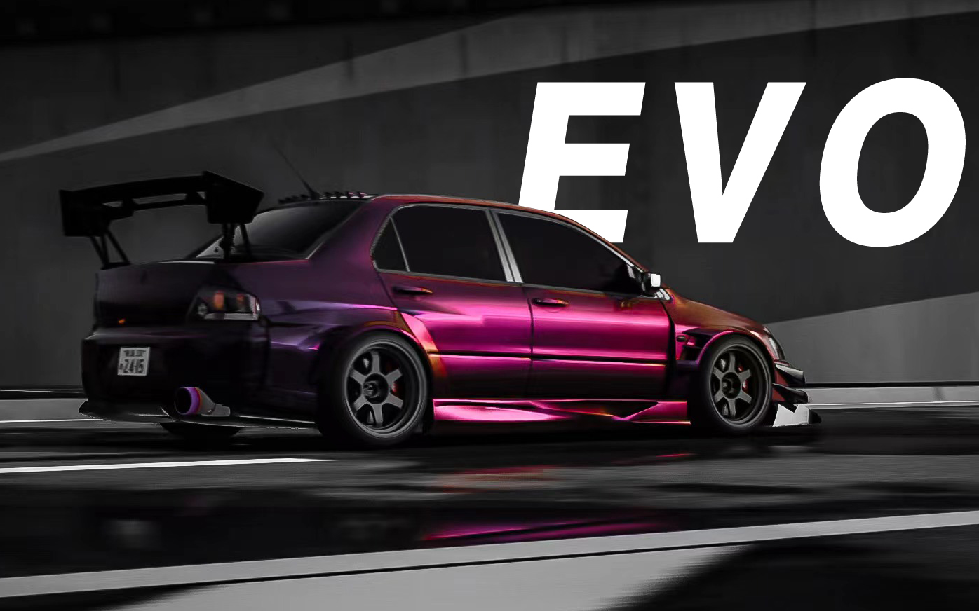 [神力科莎改装车短片]voltex宽体 evo9 stance_哔哩哔哩bilibili