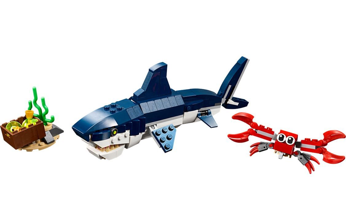 乐高lego31088创意百变3合1鲨鱼2019速拼评测