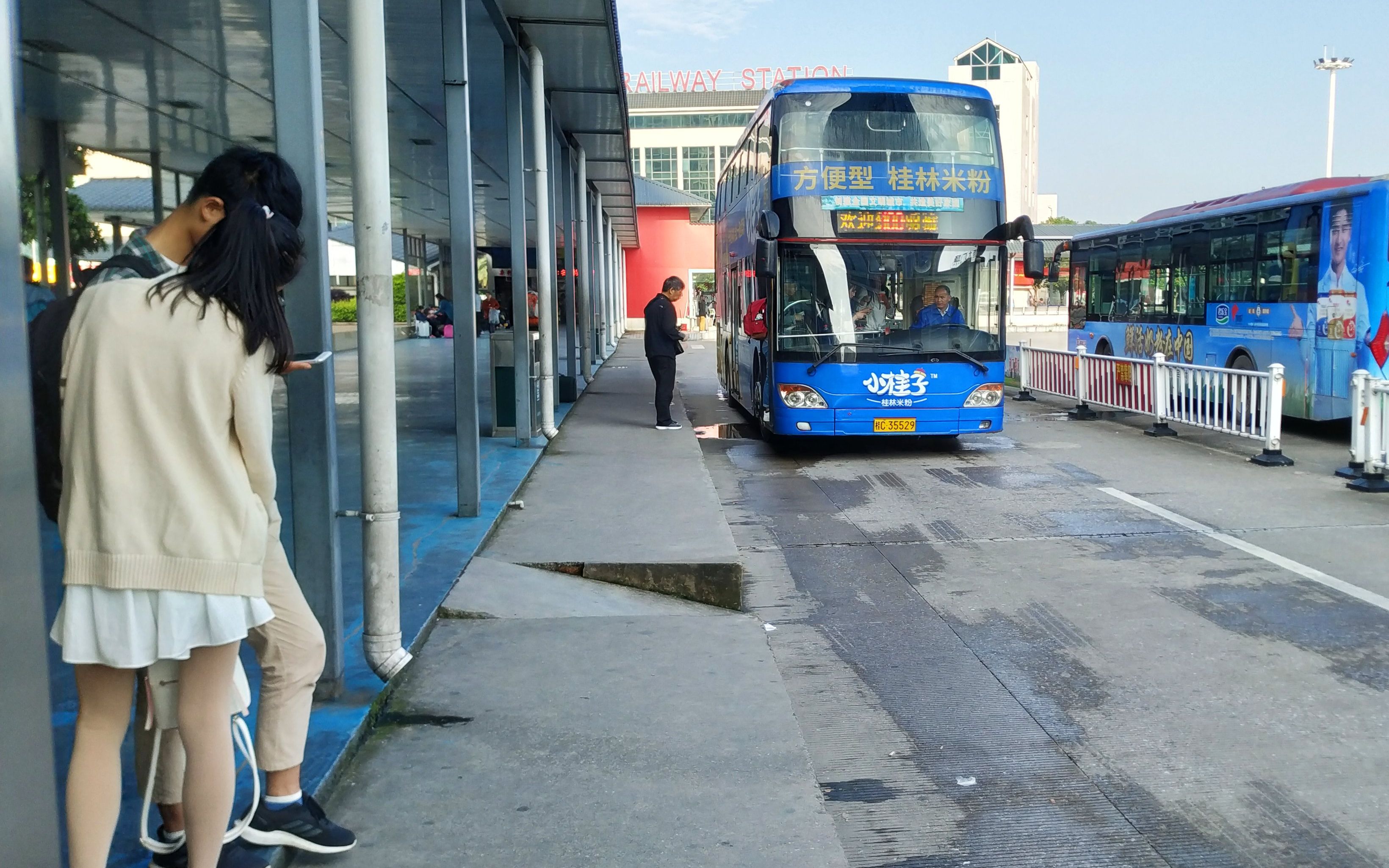 桂林公交100路pov和平村桂林北站重制前方展望