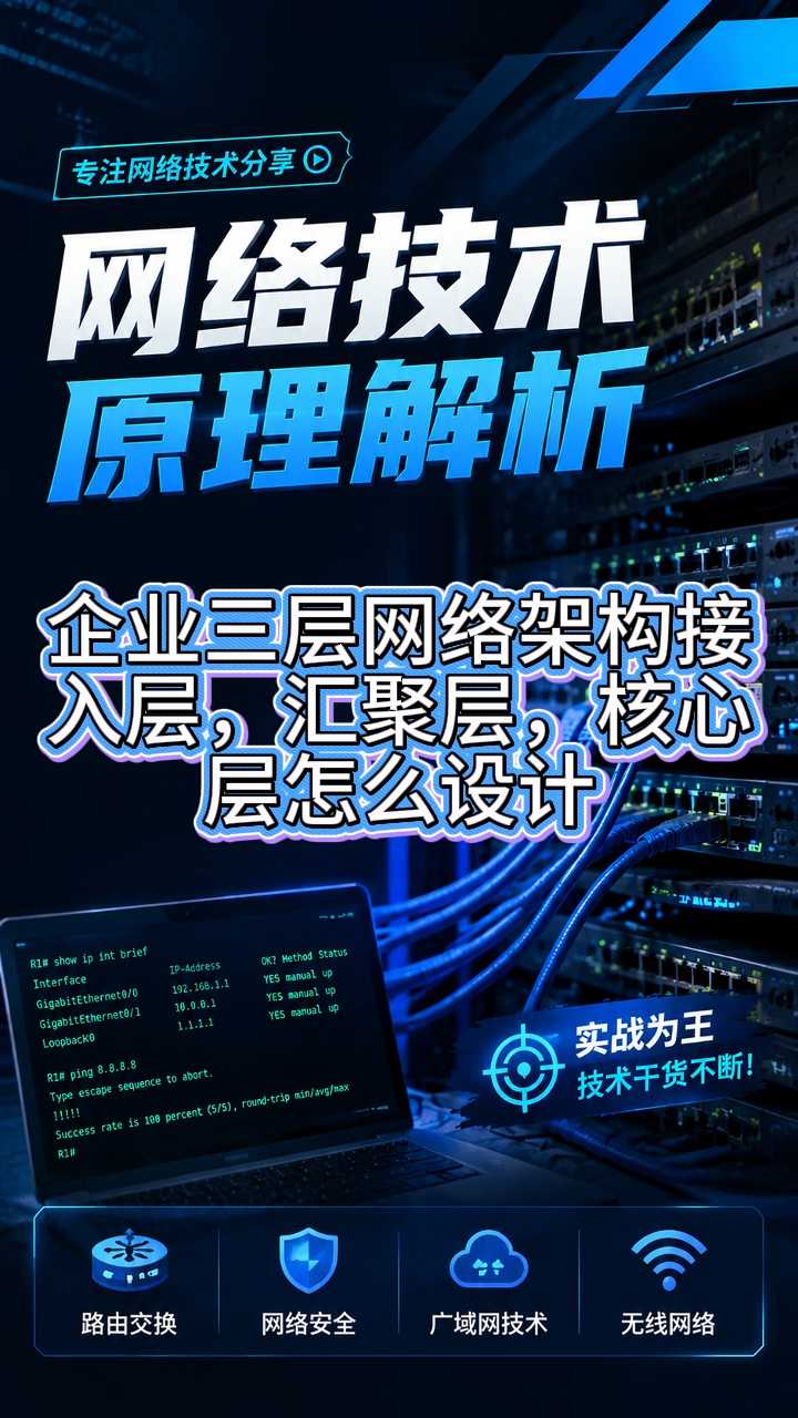企业三层网络架构接入层汇聚层核心层怎么设计