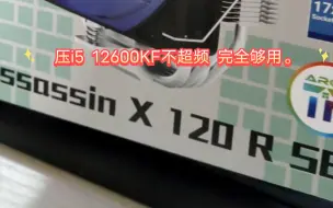 Download Video: 利民Ax120Rse散热器，压制不超频i5 12600KF是没有问题。性价比还是不错，活动期间72.9元入手。