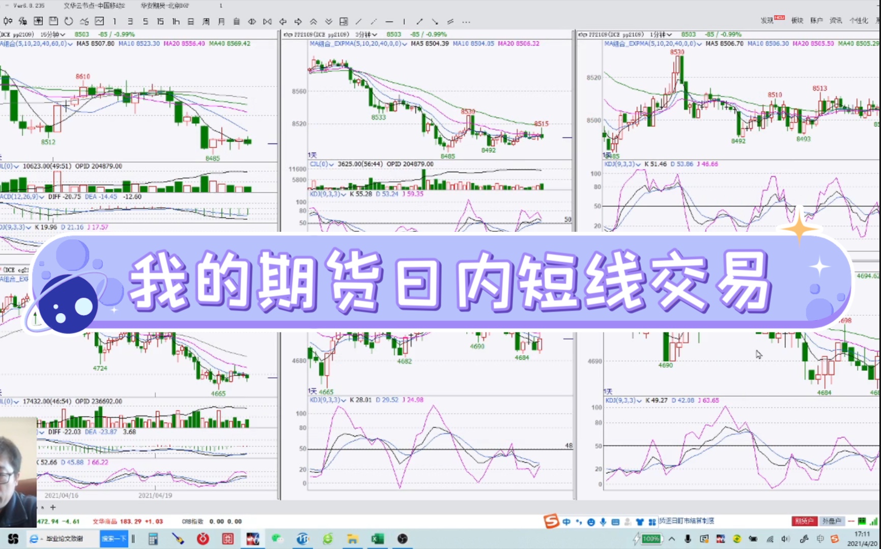 [图]【盘手】20210420我的期货日内短线交易pp3分钟