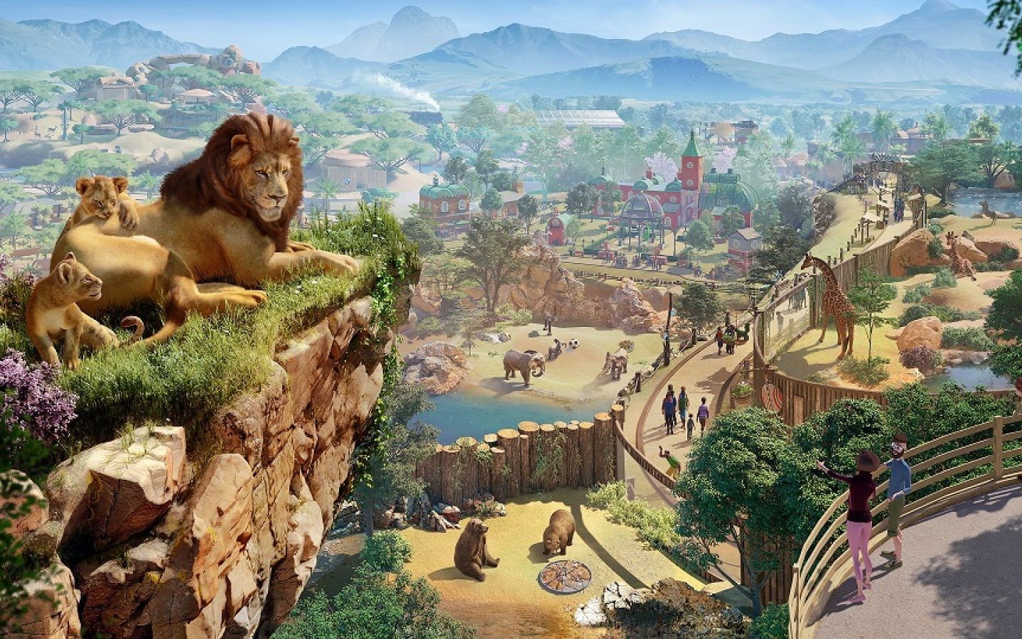 【动物园之星planet zoo】beta版本试玩 过山车大亨3对比, 童年回忆pk