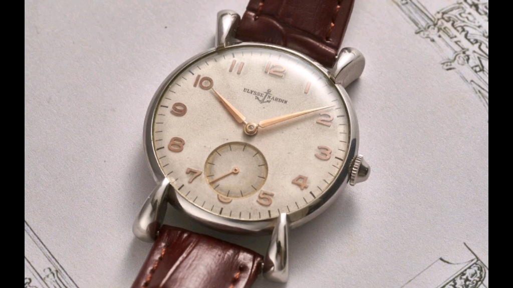 雅典ulysse nardin 40年代超薄手卷古董手表
