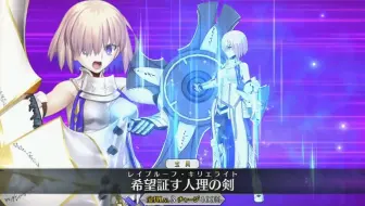 【FGO·1080P】玛修[圣骑士]（CV：高桥李依）双宝具+EX+3技能