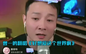 Descargar video: 【曾一鸣】好想爱这个世界啊·直播现场，翻唱华晨宇《好想爱这个世界啊》，不一样的风格演绎。