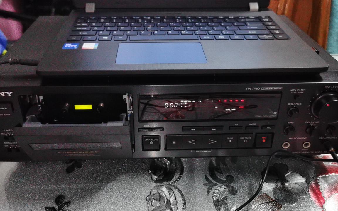 索尼tc-rx79磁带卡座录放测试