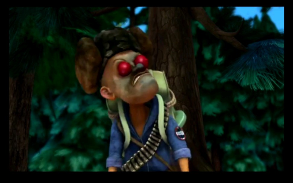 金发妹拔火罐,光头强变奥特曼放烟花,熊大神级大战机关枪