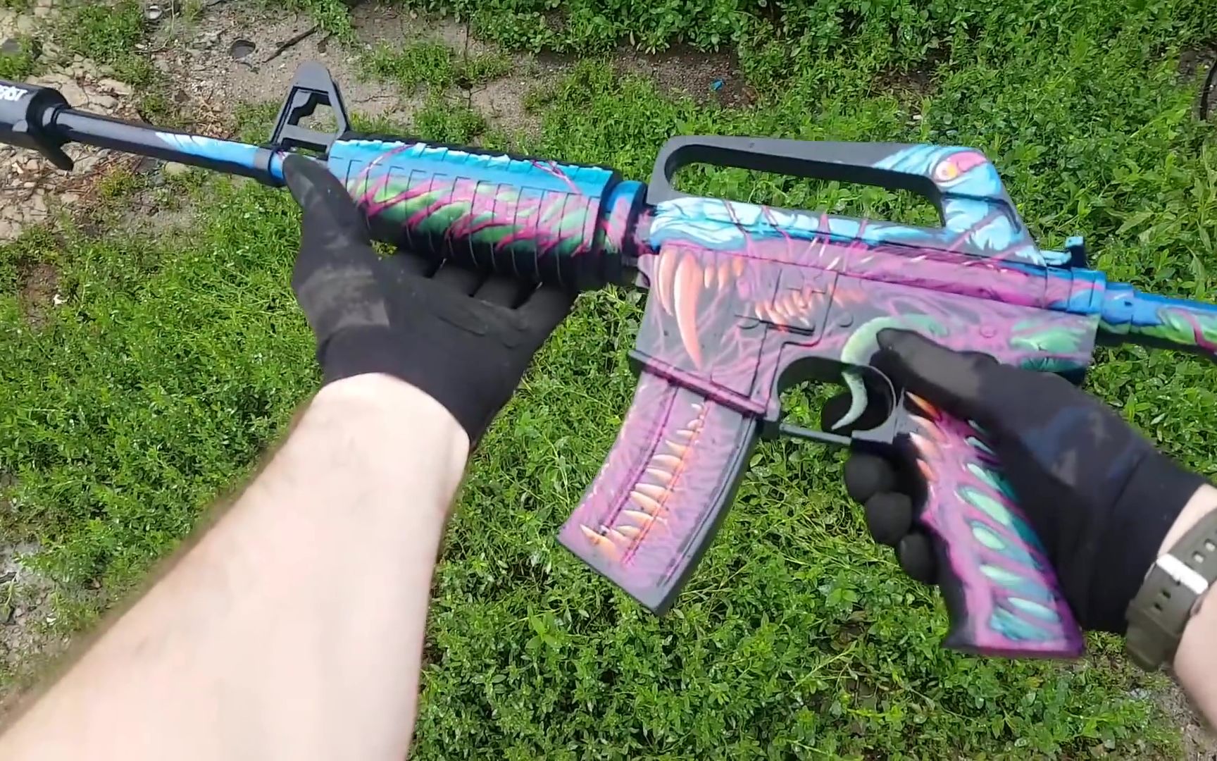 如何制作csgo的m4a1s暴怒野兽diy