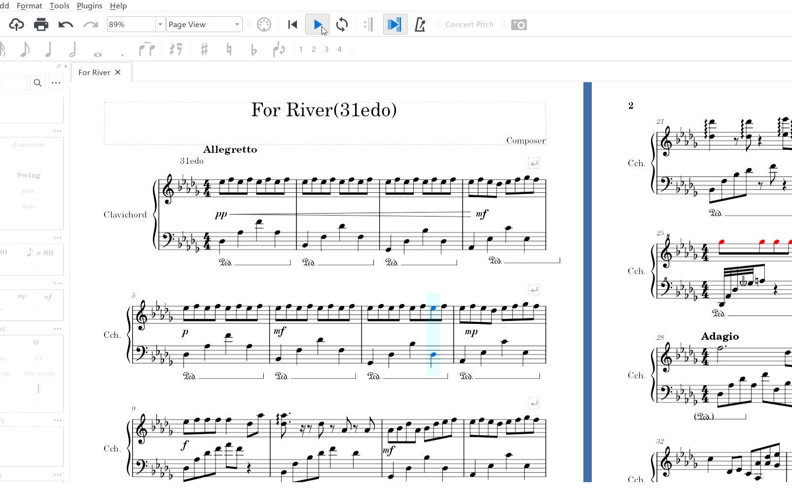 【31edo】for river 31平均律版