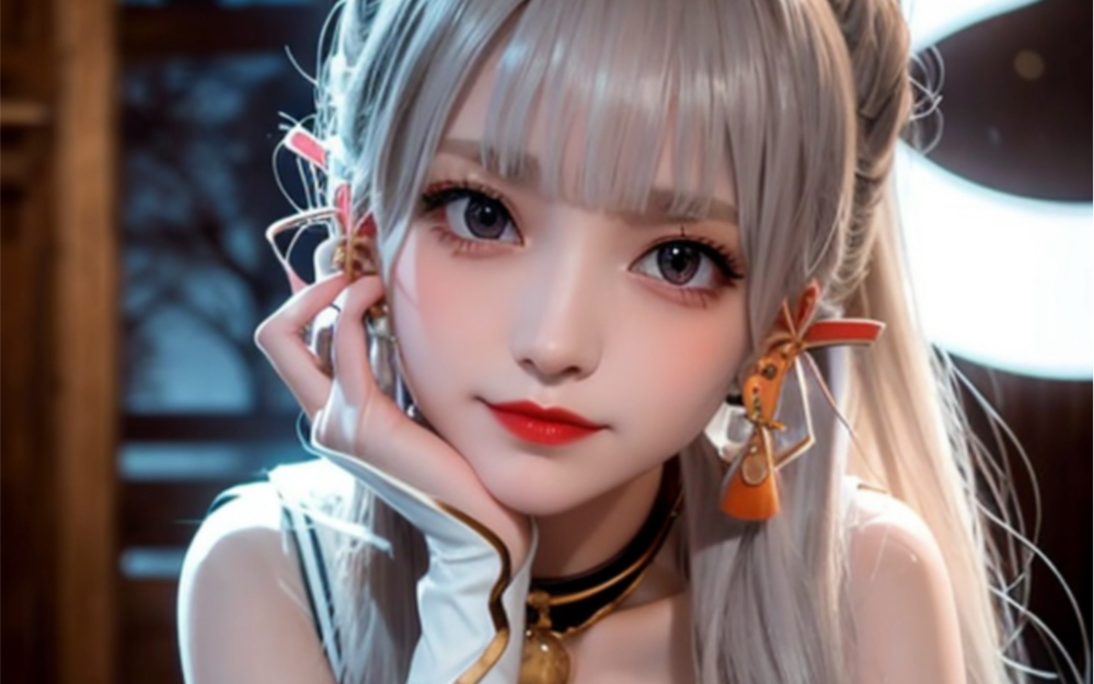 ai coser〗神里绫华"那,那你我,都要把身份隐藏好哦?