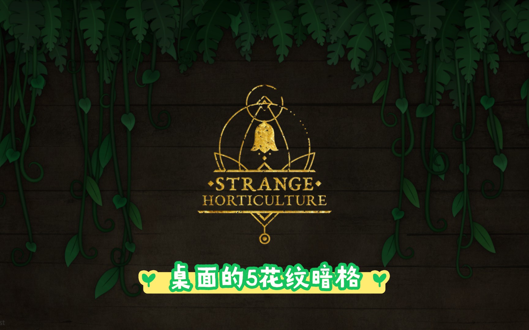 [图]【奇异园艺STRANGE HORTICULTURE】桌面的5花纹暗格