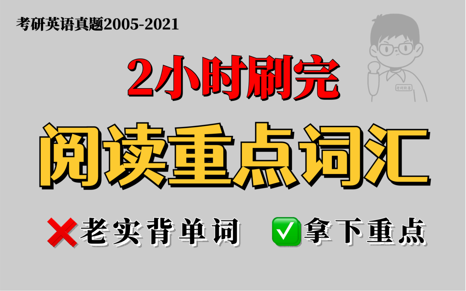 [图]考研英语真题｜阅读重点词汇带背！2小时高效刷完！爽！【唐迟蹲坑词汇】