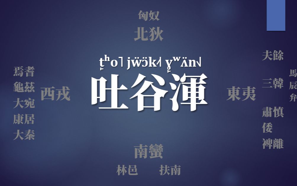 [图]“吐谷渾”用中古漢語怎麽説？教你用中古音讀《晉書》中的東夷西戎南蠻北狄的名字！