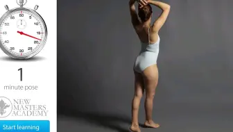 速写动态计时模特 写生照片素材10