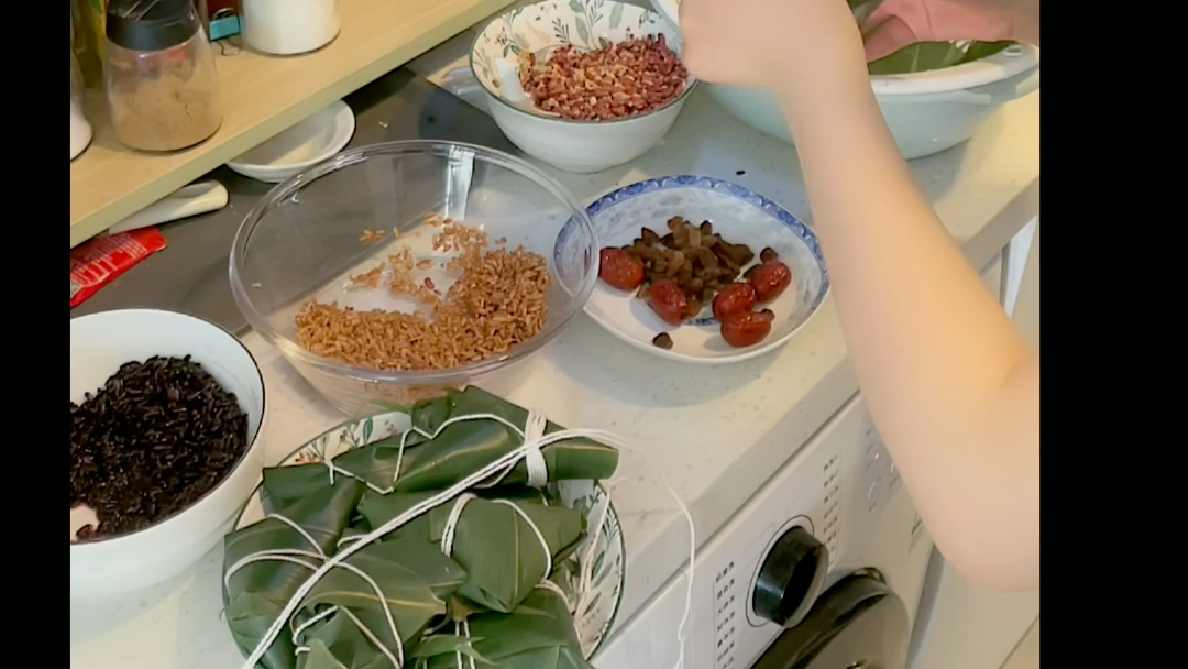 提前过端午,自己在家包粽子