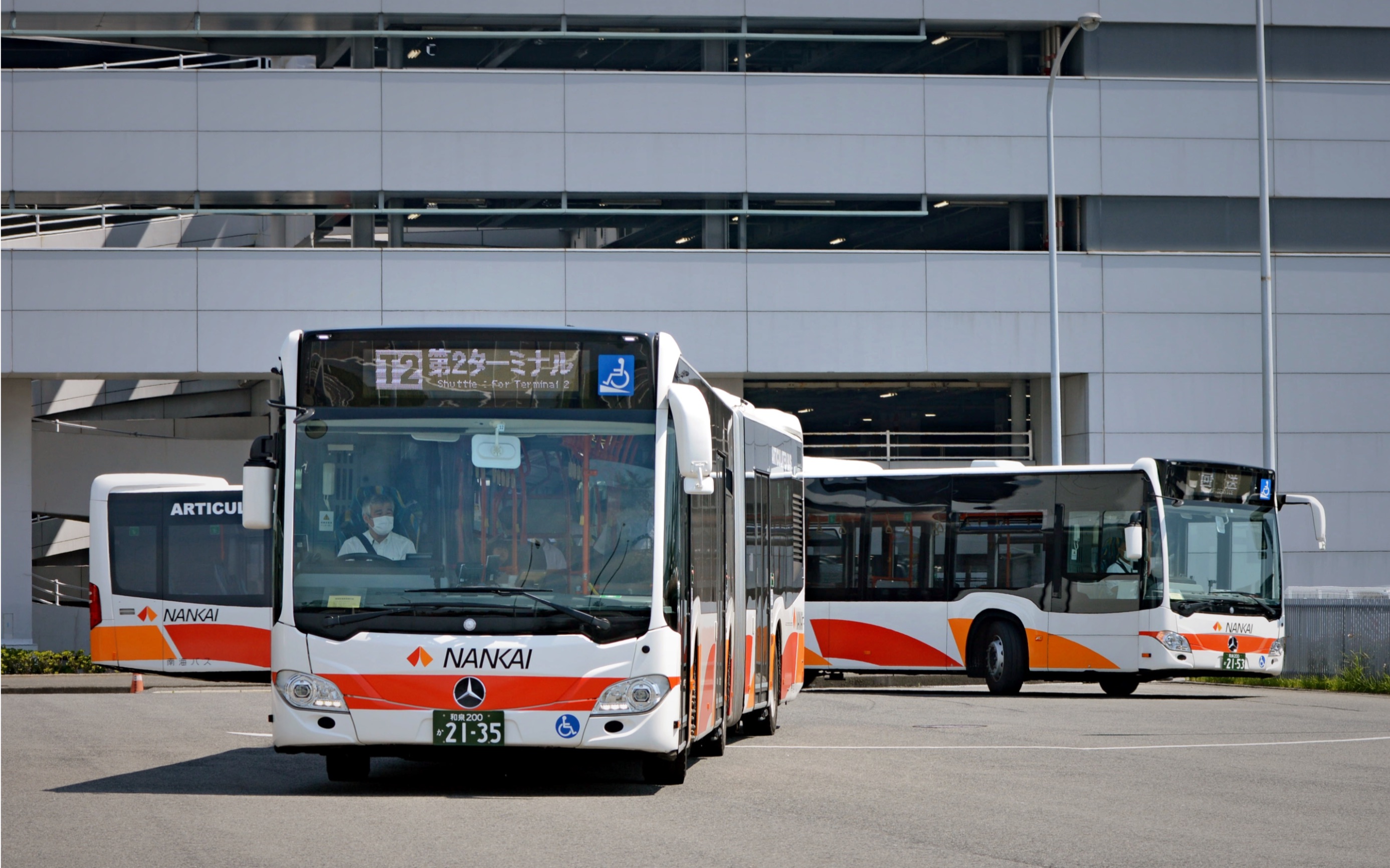 南海巴士关西机场航站楼摆渡车运行展望_哔哩哔哩 (゜-゜)つロ 干杯