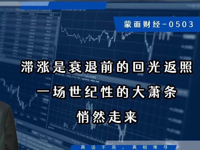 滞涨是衰退前的回光返照,一场世纪性的大萧条悄然走来哔哩哔哩bilibili