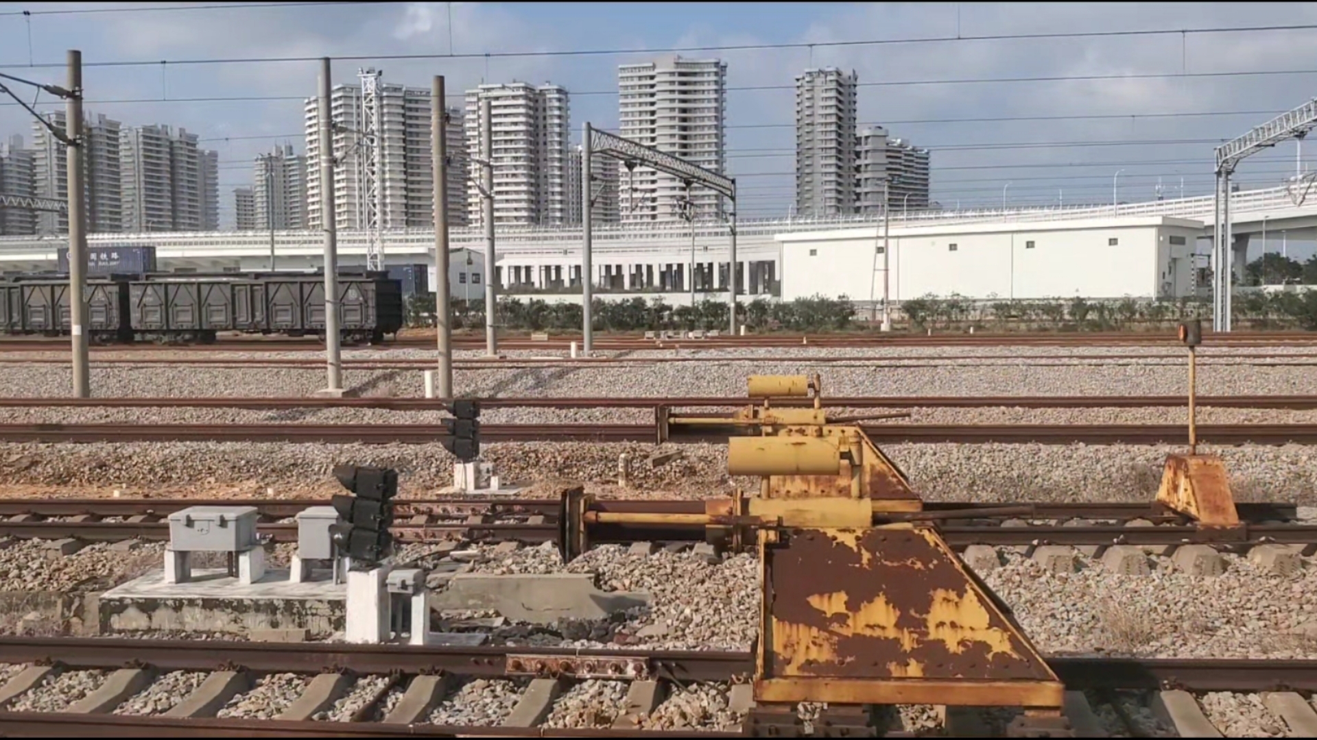 列车渡海 粤海铁路(湛海线)侧方展望:海口→海安南