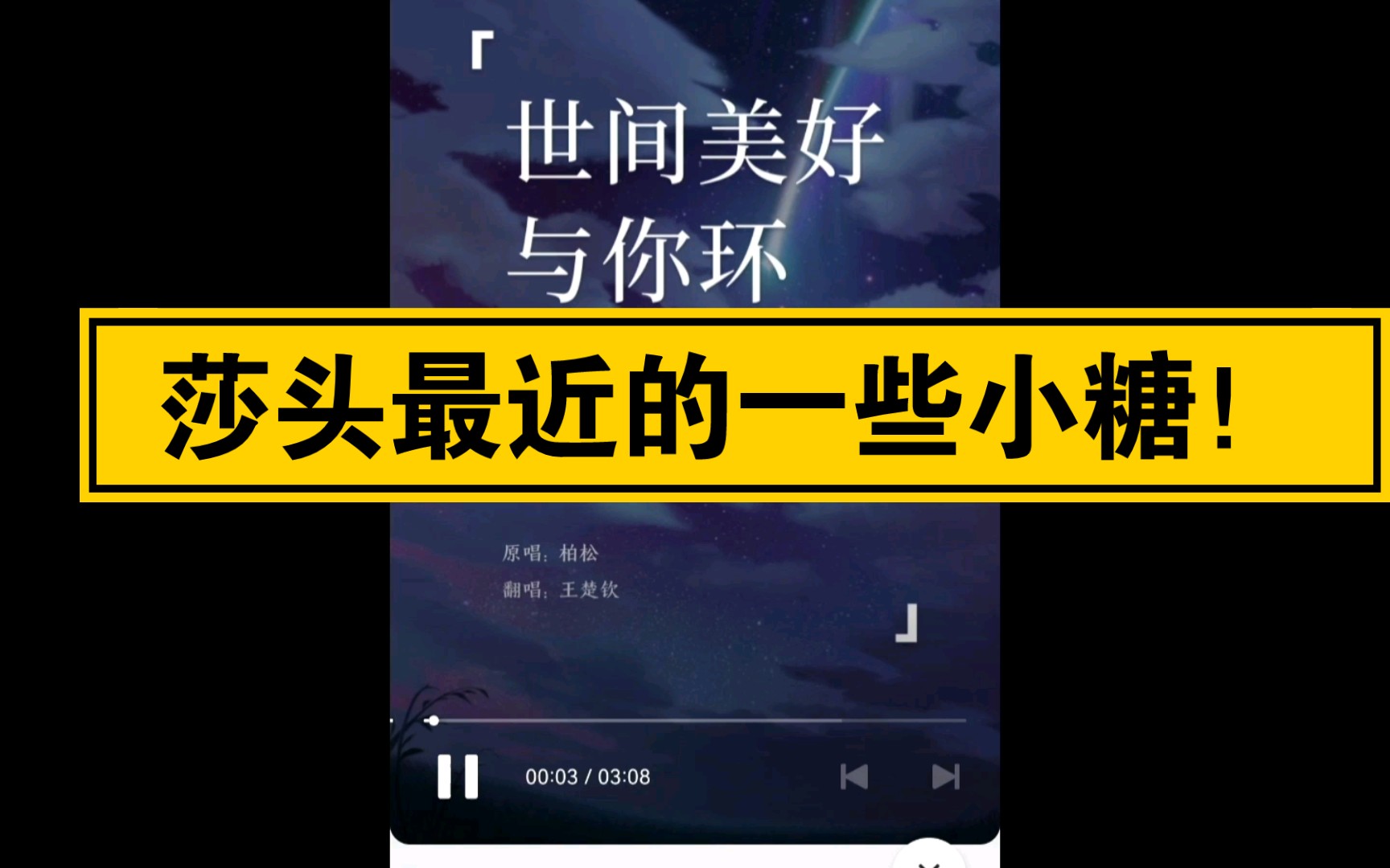 【莎头】莎头最近的一些小糖,可能有点硬!哔哩哔哩bilibili