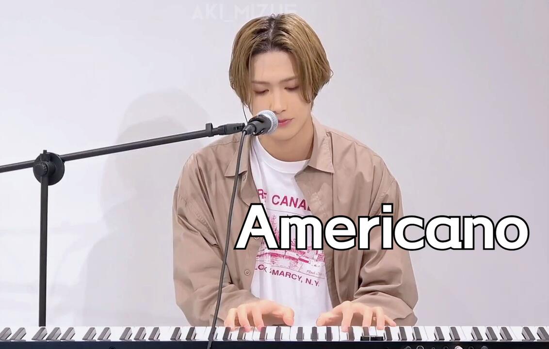 中日字幕】水江建太「Americano」钢琴弹唱曲| as A citypop LIVE_哔哩