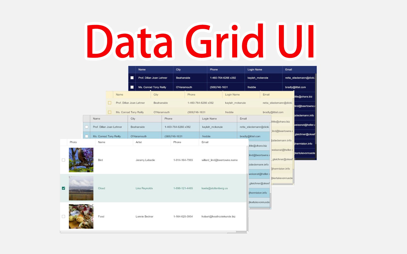 【Unity3D插件】Data Grid UI哔哩哔哩bilibili