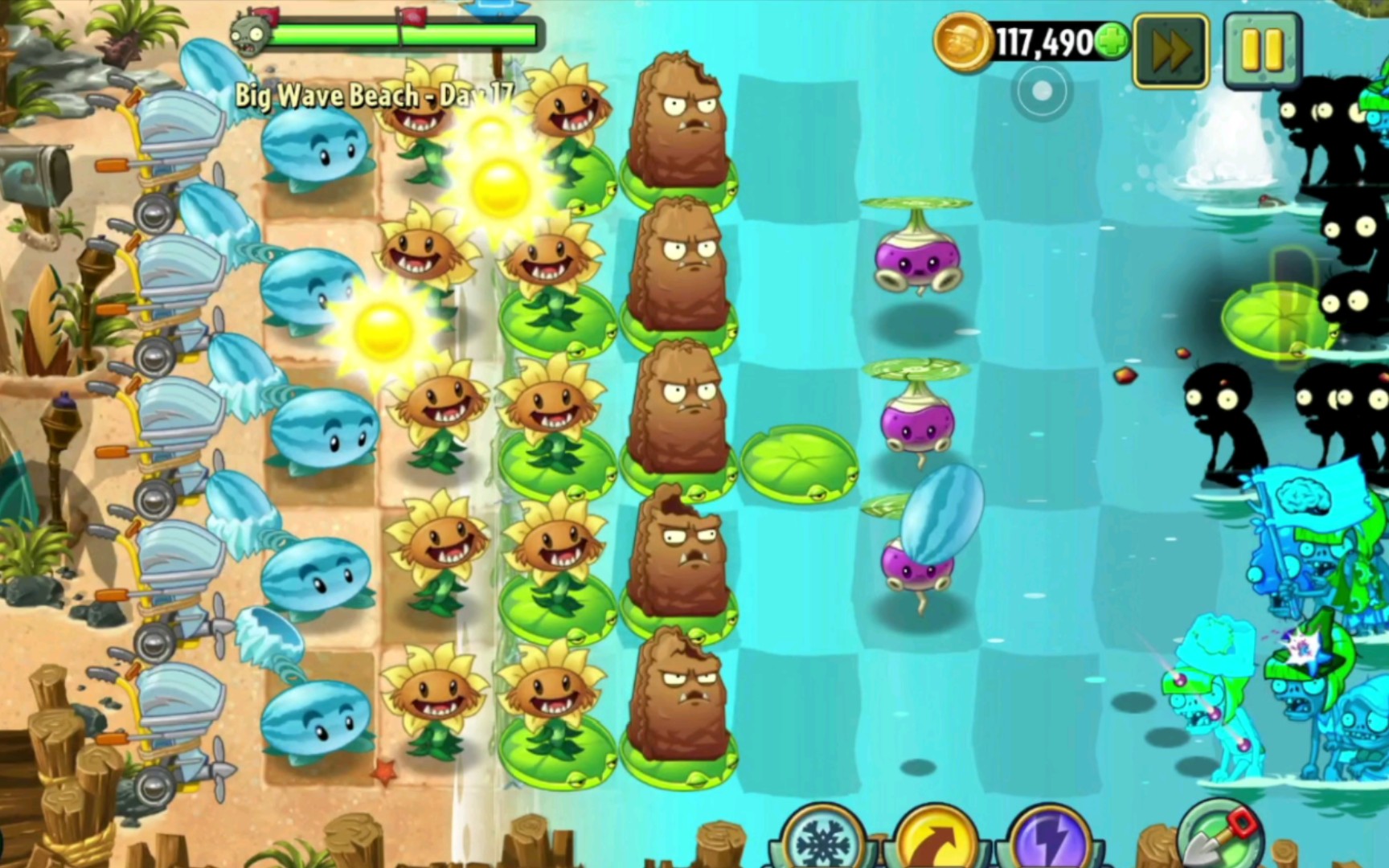 【植物大戰殭屍2國際版/pvz2】巨浪沙灘 16-20