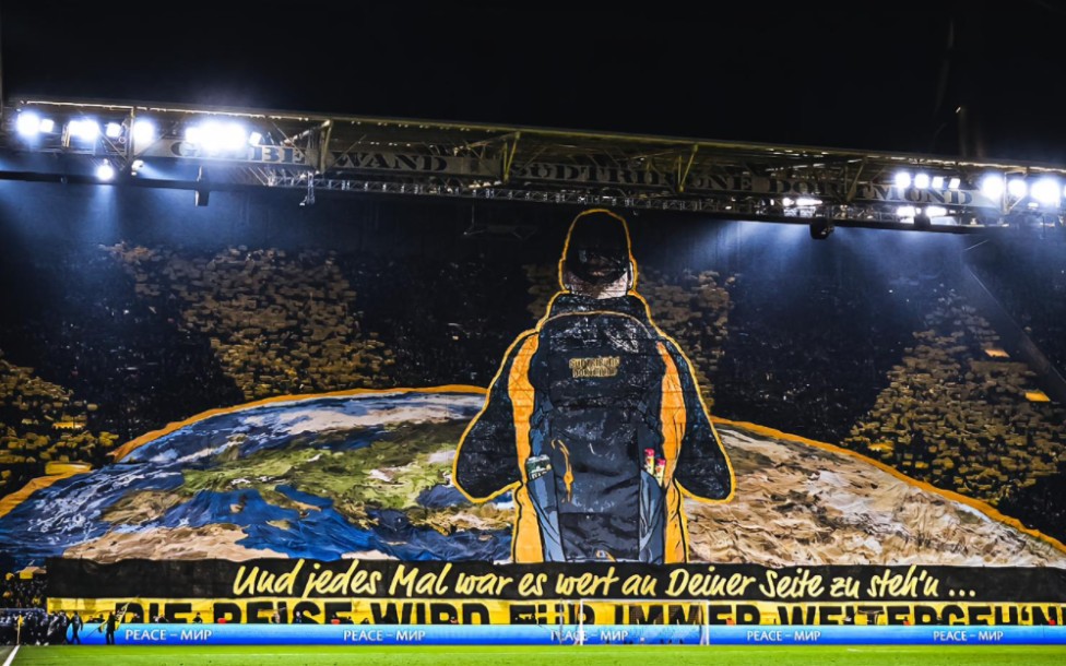 【多特蒙德vs切尔西】威斯特法伦的tifo,永远不会让你失望