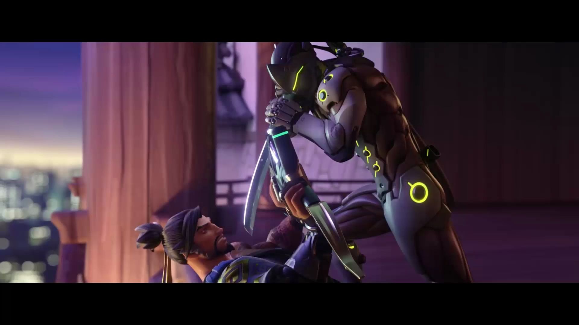 【overwatch】源氏半藏双龙剪辑《守望先锋》动画短片——双龙(中文